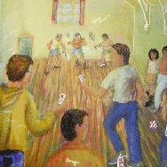 Mural of Children playing